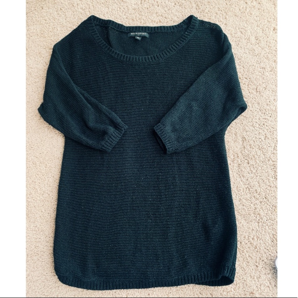 Banana Republic half-sleeve knit sweater